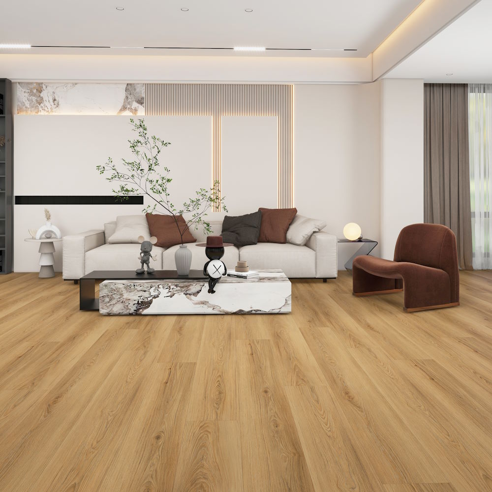 Axiscor Vantage Harbor Room Scene Floor Sample On It