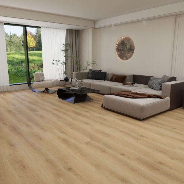 Axiscor Vantage Dune Room Scene Floor Sample On It